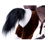 Hojdací koník Pony interaktívny 74 cm - tmavo-hnedý